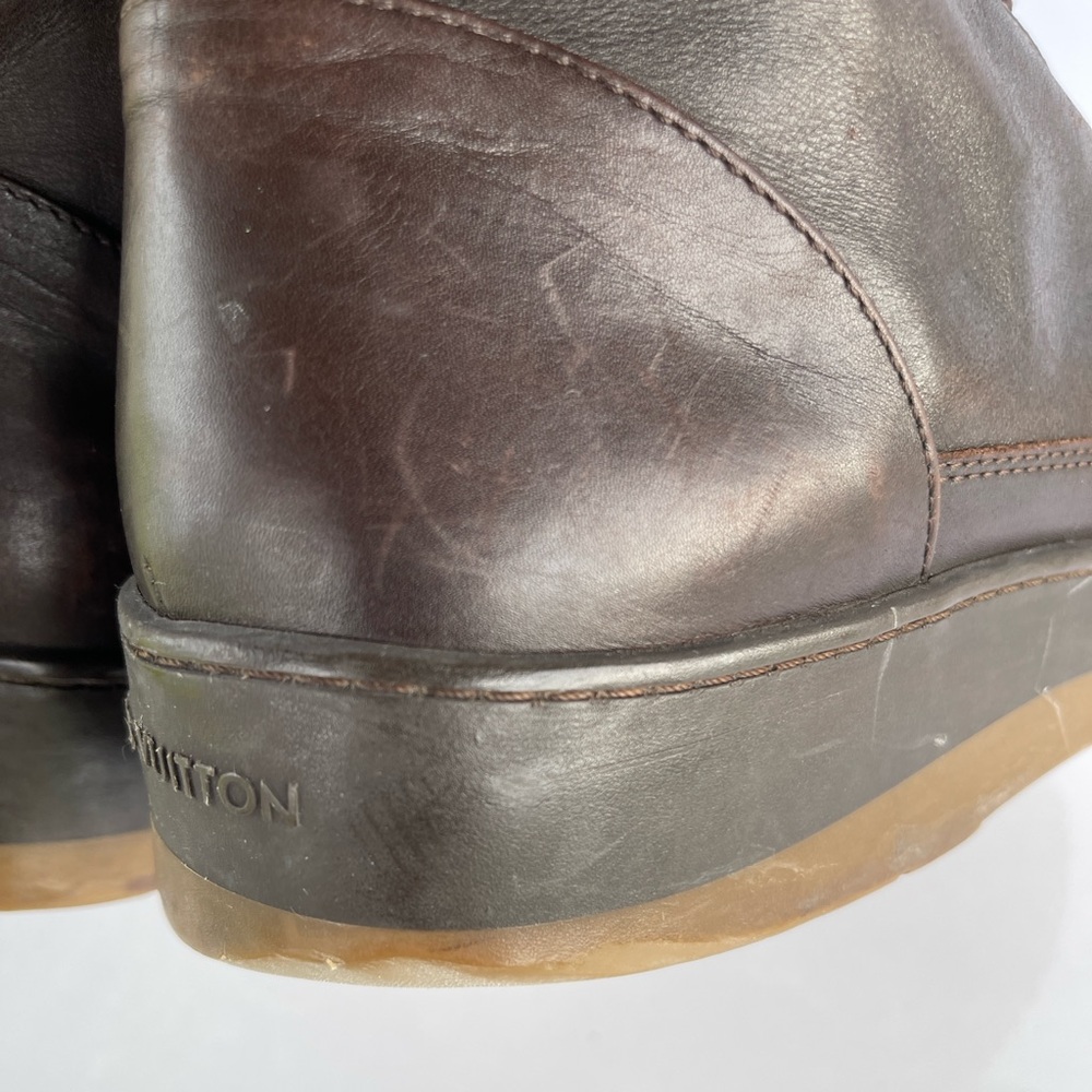Louis Vuitton Men's Brown Leather Boots 10.5 - Picture 10 of 16